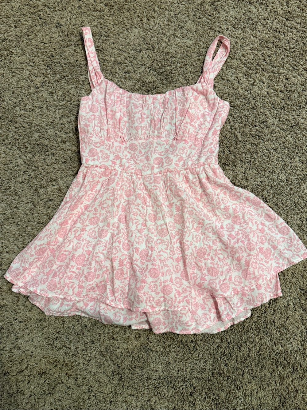 Altar’d State Pink Floral One-Piece Romper